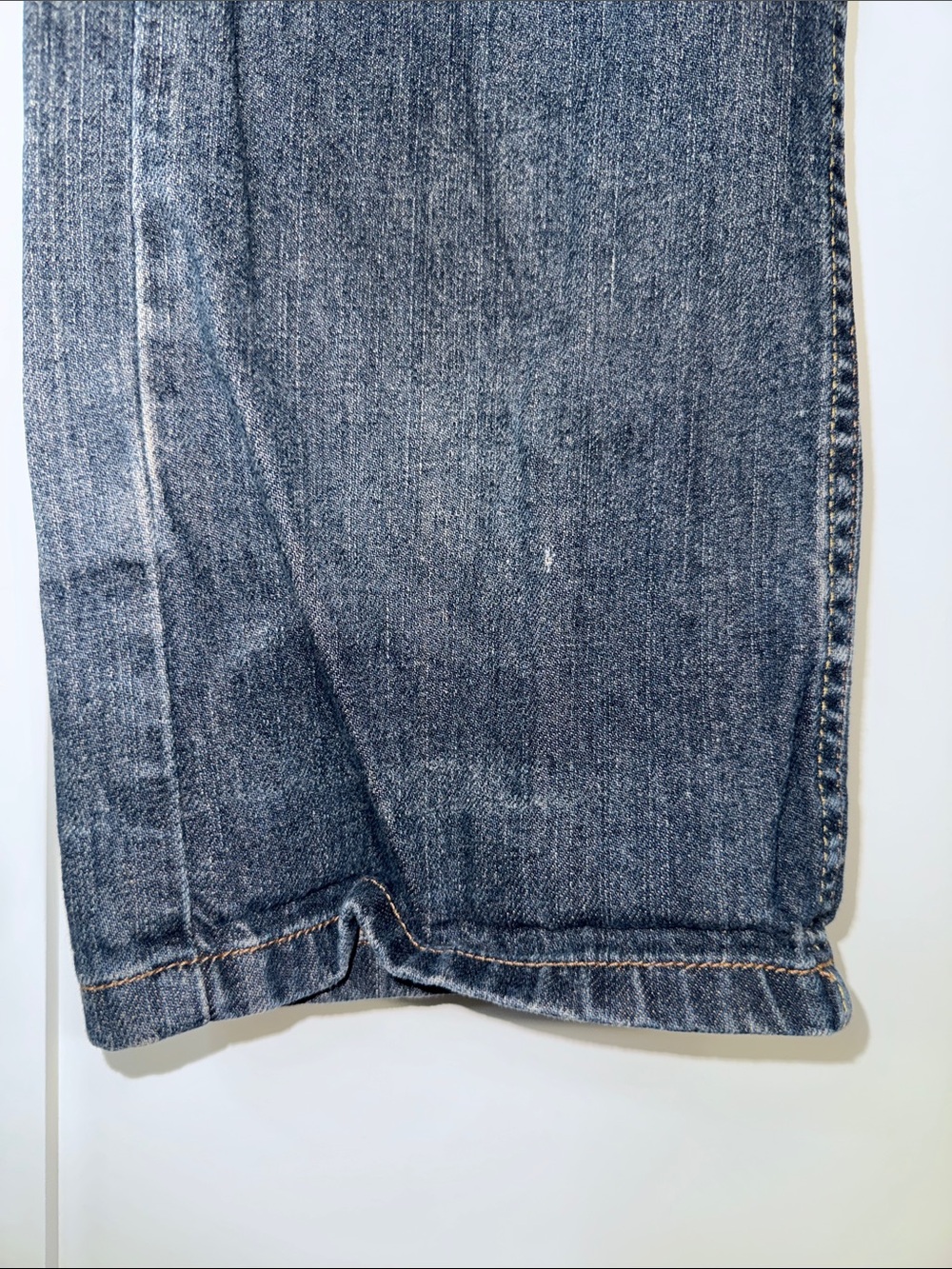 Vintage Y2K anchor blue Men's Straight-Leg Washed Denim Jeans Sz 32” baggy - Picture 3 of 6